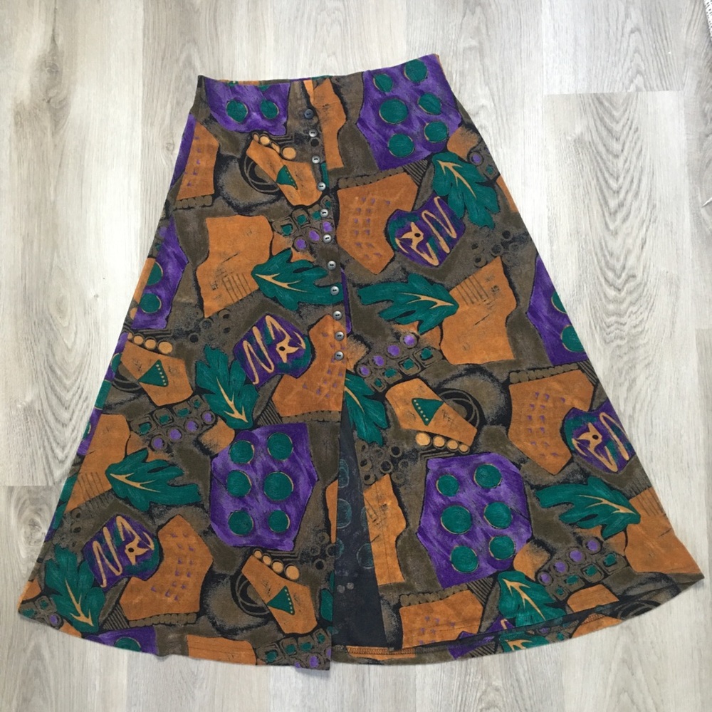 Vintage print skirt